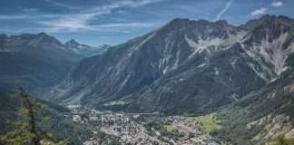 Panorama sur Courmayeur