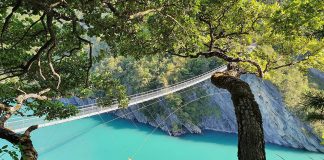 Lac monteynard passerelle