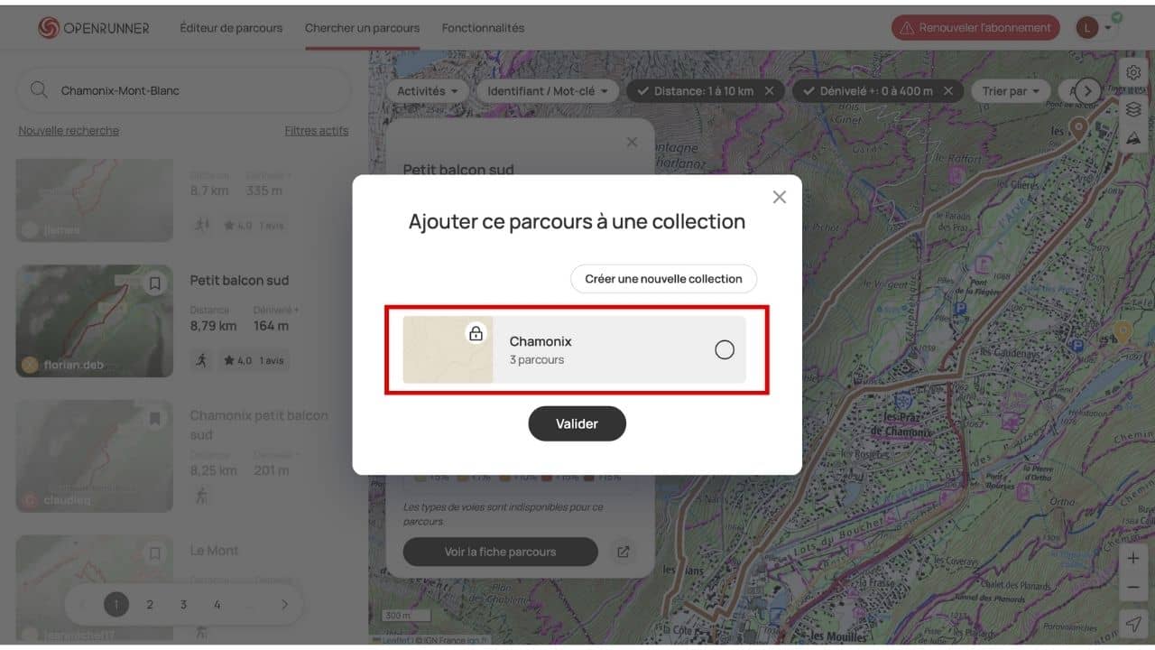 Ajouter collection openrunner