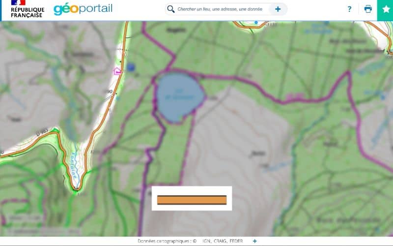 Départementale carte IGN