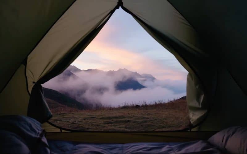 bivouac avec vue magnifique