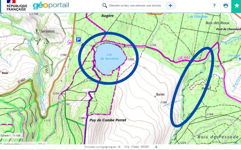 zone eau pour faire du bivouac