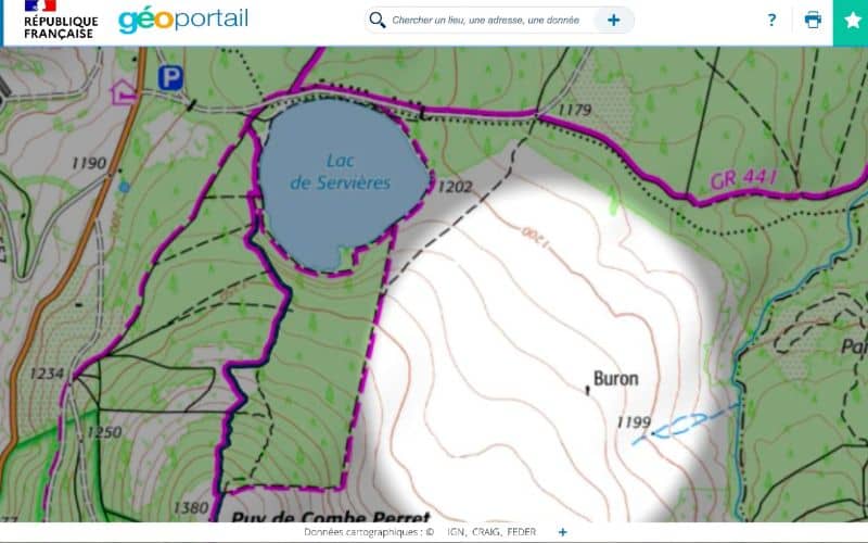 zone exposée au vent bivouac