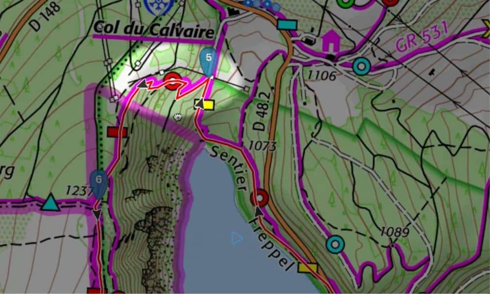 Courbes de niveau carte IGN