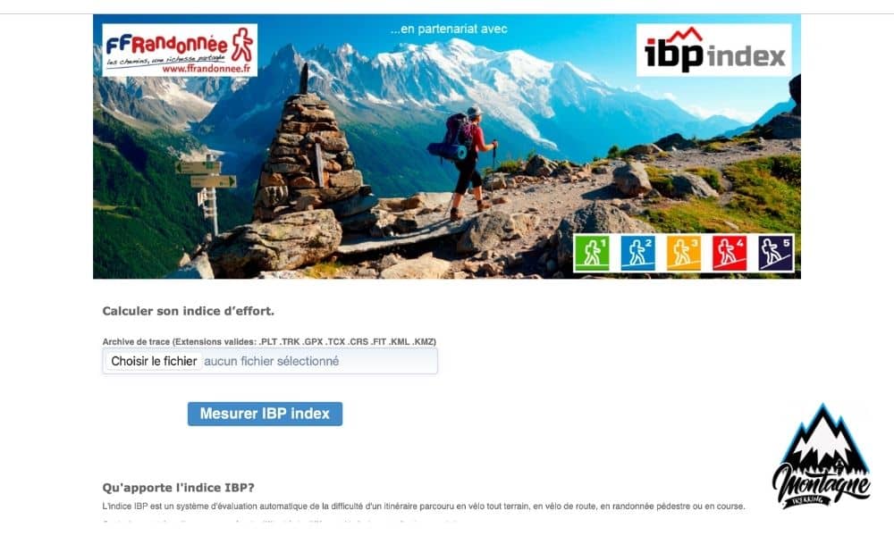 Ibp index randonnée