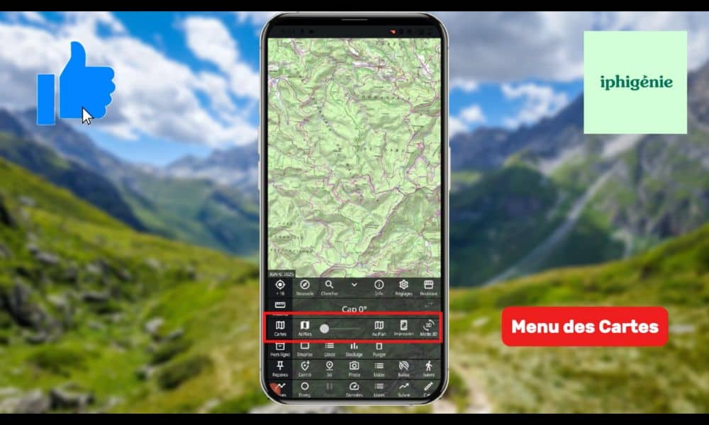 Menu carte Iphigénie