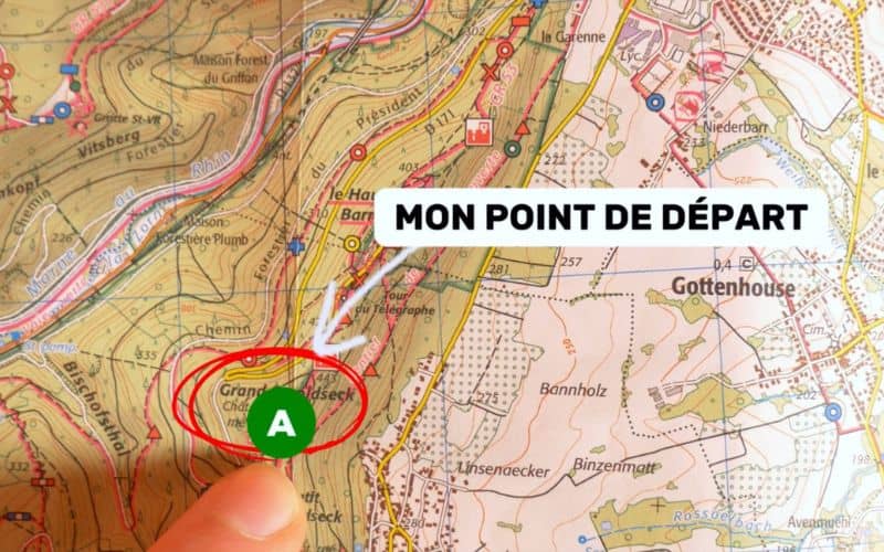 Point de départ carte