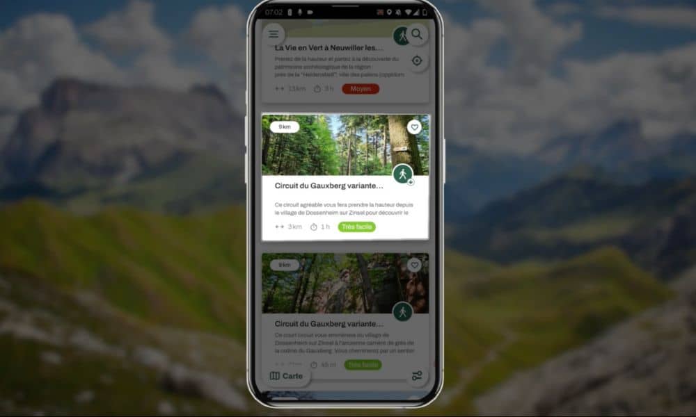 trouver randonnée application marando