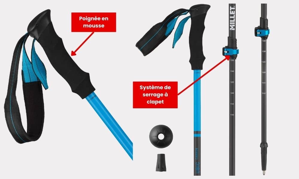 bâtons de randonnée en carbone Millet