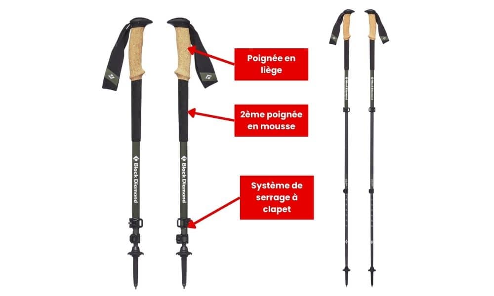 bâtons de randonnée en carbone Black Diamond