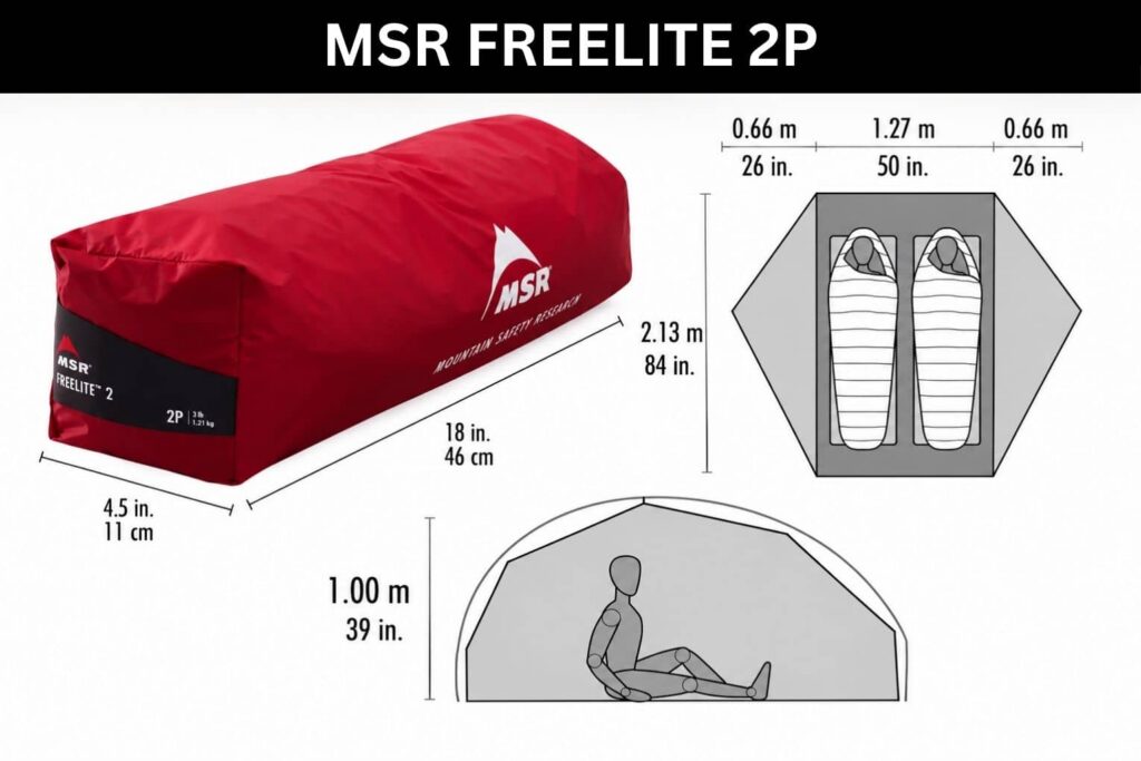 CARACTÉRISTIQUES MSR FREELITE 2P