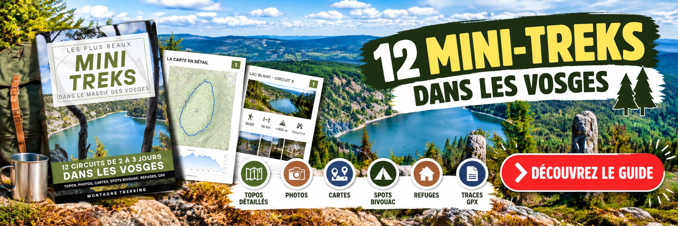 Randonnées de 2 à 3 jours dans les vosges